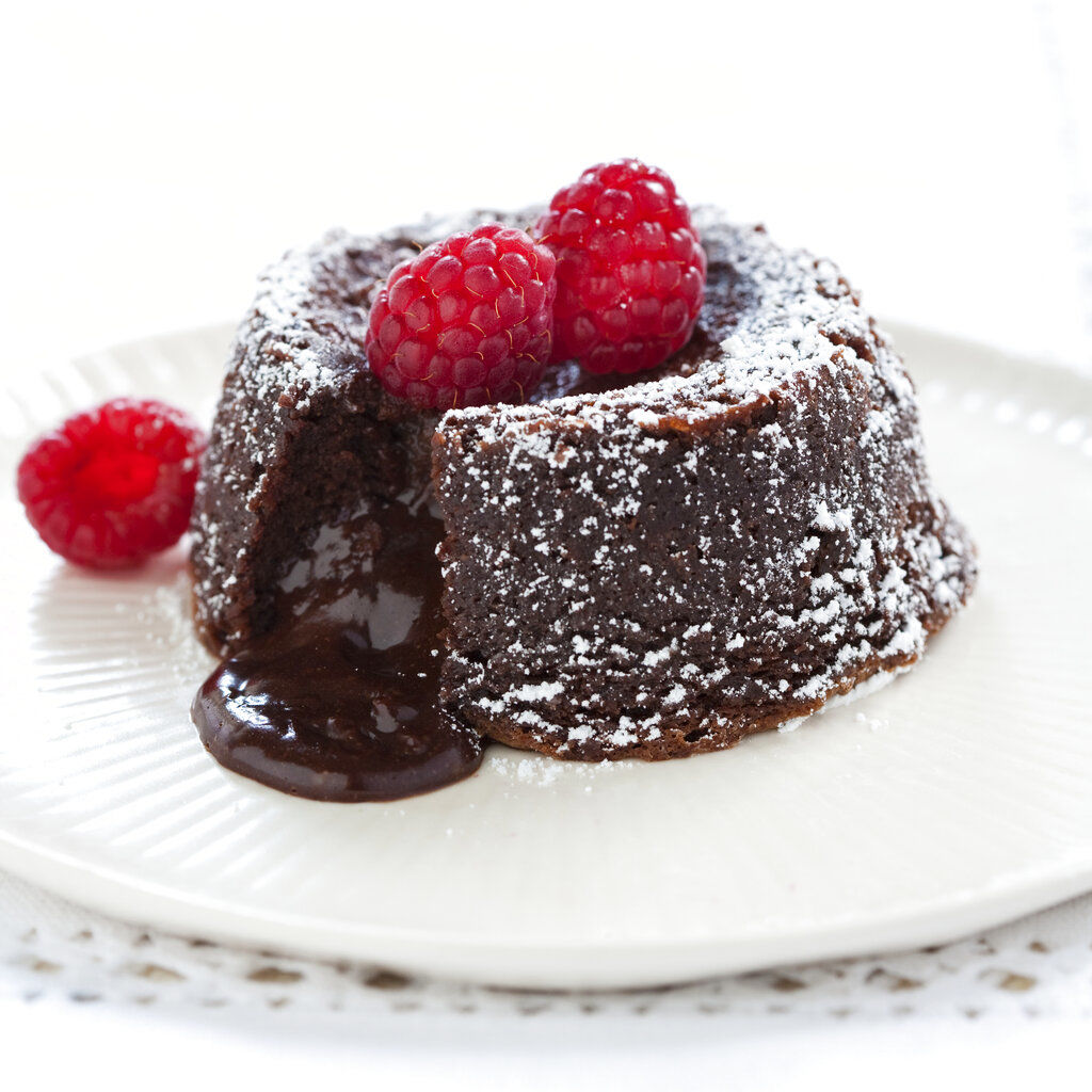 Fallen chocolate cake